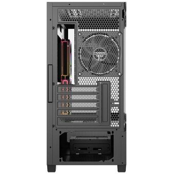  Корпус Powercase Vision Micro S4B V2 (CVMMSHBV2-A3), Tempered Glass, Type-C, 3x 120mm ARGB PWM Fan, ARGB+PWM HUB, чёрный, mATX 