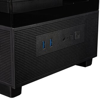  Корпус XASTRA Q500 6ARGB-FA-C6 Black (Q500-1FA36A-1FA24A-1FA12A-C6) ATX/Aquarium/Screewless/ 1x120mm,1x240,1x360 ARGB PWM FA fans/Argb+PWM HUB 6port 