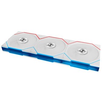  Комплект вентиляторов (3шт.) Lian Li Uni Fan TL Flex 120 / 12TL1F3W White (G9F.12TL1F3W.R0) / 120x124x28мм (PWM, ARGB, 2600 об/мин, 33dBa) 