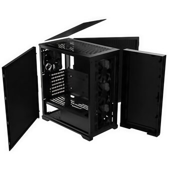  Корпус RAIJINTEK Opora M5 (0R20B00271), без БП, Mini-Tower, 3x120mm, 2xUSB-A 3.0 + 1xUSB-C, mATX, mITX Black 