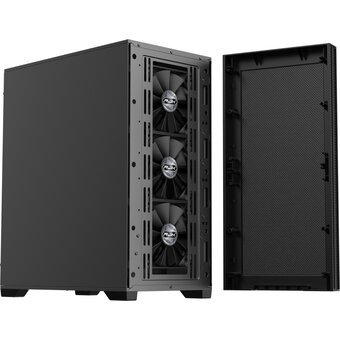  Корпус RAIJINTEK Opora A7 (0R20B00270), без БП, Midi-Tower, 4x120mm, 2xUSB-A 3.0 + 1xUSB-C, ATX, mITX Black 