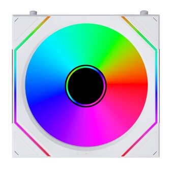  Комплект вентиляторов (3шт.) Lian Li Uni Fan SL Inf Flex 120 / 12SLIN1F3W White (G9F.12SLIN1F3W.R0) / 120x124x28мм (PWM, ARGB, 2300 об/мин, 29,2dBa) 