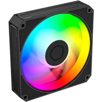  Вентилятор ID-COOLING AM-120-ARGB-K 120x120x25мм (PWM, резиновые углы, черный, 0-2500об/мин, супертихий) BOX 