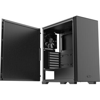  Корпус RAIJINTEK Opora A7 (0R20B00270), без БП, Midi-Tower, 4x120mm, 2xUSB-A 3.0 + 1xUSB-C, ATX, mITX Black 