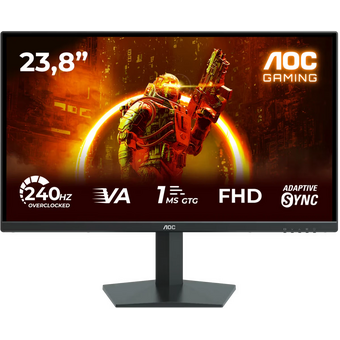  Монитор AOC 24G10ZNE черный/красный 