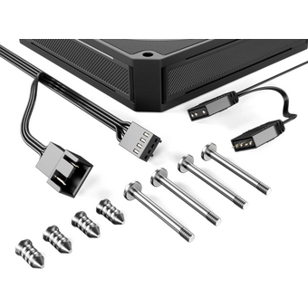  Вентилятор ID-COOLING AM-120-ARGB-K 120x120x25мм (PWM, резиновые углы, черный, 0-2500об/мин, супертихий) BOX 