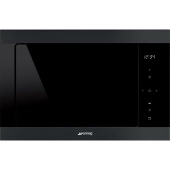  Встраиваемая микроволновая печь SMEG FMI325N чёрный матовый 