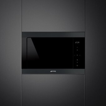  Встраиваемая микроволновая печь SMEG FMI325N чёрный матовый 