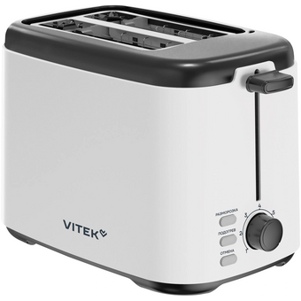  Тостер Vitek VT-T1001 белый/черный 