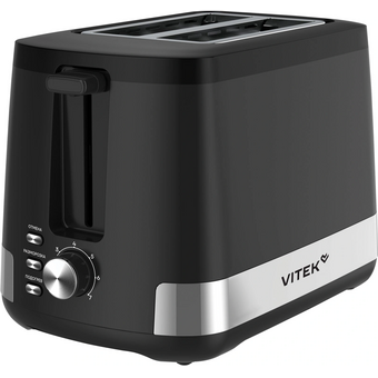  Тостер Vitek VT-T1002 черный/стальной 