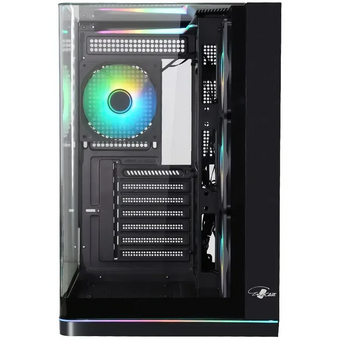  Корпус Eurocase A2751 черный, без БП, ATX, боковая и фронтальная панель из закалённого стекла, USB 3.0, USB Type-C 