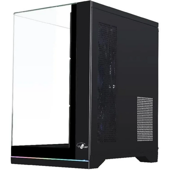  Корпус Eurocase A2751 черный, без БП, ATX, боковая и фронтальная панель из закалённого стекла, USB 3.0, USB Type-C 