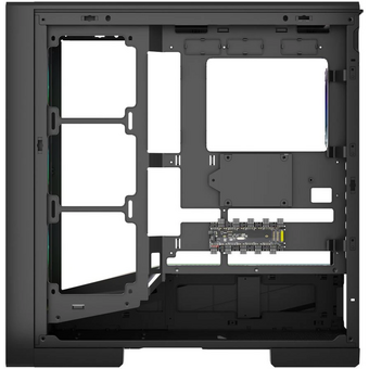  Корпус Powercase Intro ARGB (CJ235IB-A4), TG, Type-C, 4x 120mm ARGB PWM Fans, ARGB+PWM HUB, Nylon filters, чёрный, ATX 