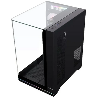  Корпус Eurocase A2751 черный, без БП, ATX, боковая и фронтальная панель из закалённого стекла, USB 3.0, USB Type-C 