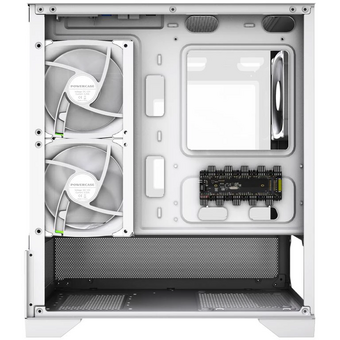  Корпус Powercase Vision Micro M4W (CVMM4FHW-A3), Tempered Glass, Type-C, 3x 120mm ARGB PWM Fan, ARGB+PWM HUB, белый, mATX 