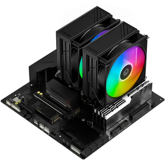  Кулер ID-COOLING Frozn A620 Pro XE ARGB Black LGA1954/1851/1700/1200/115X/AM5/AM4 (TDP 260W, PWM, черный, 6 тепл.трубок + медная база) 