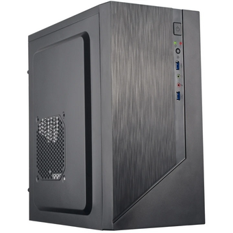  Корпус Foxline Forza FZ-015-U32 mATX black, без БП, w/o PSU, w/2xUSB3.0, no pwr cord, Fan 