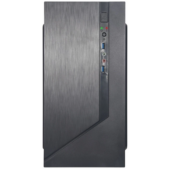  Корпус Foxline Forza FZ-015-U32 mATX black, без БП, w/o PSU, w/2xUSB3.0, no pwr cord, Fan 
