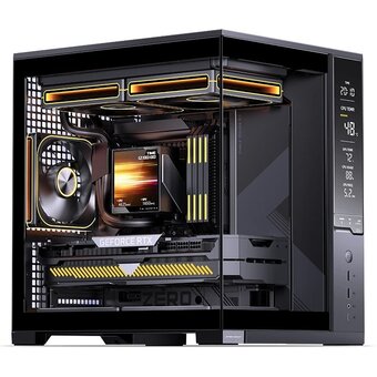  Корпус JONSBO D34 Black, mini-ITX, mATX, черный 
