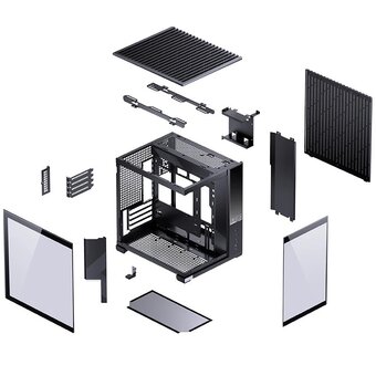  Корпус JONSBO D34 Black, mini-ITX, mATX, черный 