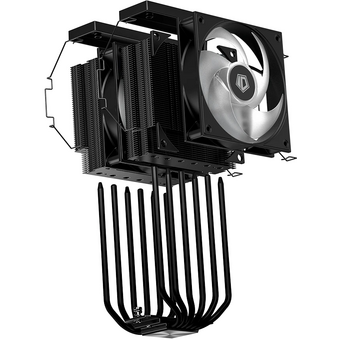  Кулер ID-COOLING Frozn A620 Pro XE ARGB Black LGA1954/1851/1700/1200/115X/AM5/AM4 (TDP 260W, PWM, черный, 6 тепл.трубок + медная база) 