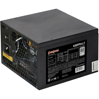  Блок питания Exegate EX282046RUS-OEM-S 650W, 80+, APFC, ATX, 120mm fan 