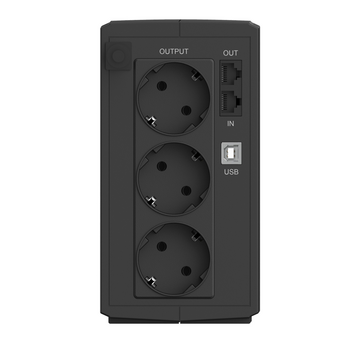  ИБП CBR Quantum QTM-650E (QTM-650TE-3F-LCUC) Line Interactive 650VA/360W 3xEuro, HID-USB, RJ45 