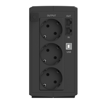  ИБП CBR Quantum QTM-1050E (QTM-1050TE-3F-LCUC) Line Interactive 1050VA/600W 3xEuro, HID-USB, RJ45 