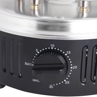 Электрошашлычница VLK Palermo-6600 стальной/черный 