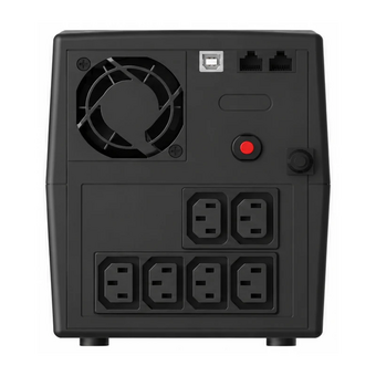  ИБП CBR Quantum QTM-1050CE (QTM-1050TE-6I-LCUC) Line Interactive 1050VA/600W 6 x C13, HID-USB, RJ45 