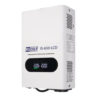  Стабилизатор напряжения Rucelf IS-650-LCD 0.6кВА белый 