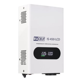  Стабилизатор напряжения Rucelf IS-450-LCD 0.4кВА белый 