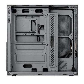  Корпус CBR Cube X800BK (PCC-ATX-X800BK-WPSU), без БП, ATX, 1*USB Type-C, 1*USB 3.0, 1*USB 2.0, HD Audio+Mic, Black 