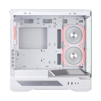  Корпус 1STPLAYER GM6 White (GM6-WH-2FH7R-W-1FH7-W) / mATX / 3x120mm ARGB fans 