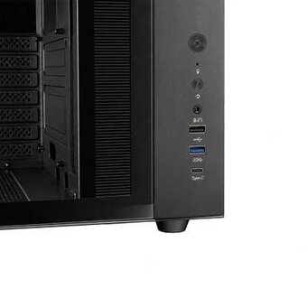  Корпус CBR Cube X800BK (PCC-ATX-X800BK-WPSU), без БП, ATX, 1*USB Type-C, 1*USB 3.0, 1*USB 2.0, HD Audio+Mic, Black 