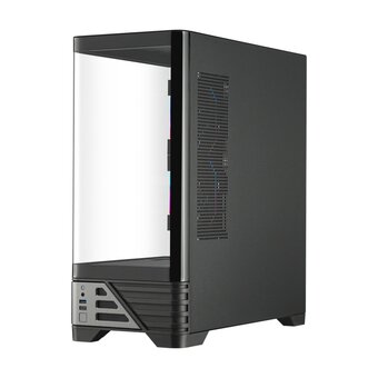  Корпус 1STPLAYER MC8 Black (MC8-BK-2FH7R-1FH7-HUB3) / ATX / 5.5" LCD display / 3x120mm ARGB fans hub 