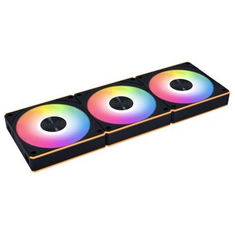  Комплект вентиляторов (3шт.) Lian Li Uni Fan CL Flex 120 / 12CL1F3B Black (G9F.12CL1F3B.R0) / 120x124x28мм (PWM, ARGB, 2150 об/мин (Max.), 29.8dBa) 