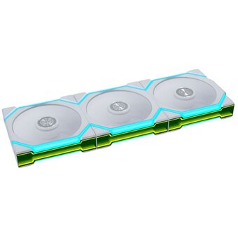  Комплект вентиляторов (3шт.) Lian Li Uni Fan SL Flex 120 Reverse Blade / 12RSL1F3W White (G9F.12RSL1F3W.R0) / 120x124,5x28мм (PWM, ARGB, 2000 об/мин) 