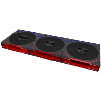  Комплект вентиляторов (3шт.) Lian Li Uni Fan TL Flex 120 Reverse Blade / 12RTL1F3B Black (G9F.12RTL1F3B.R0) / 120x124x28мм (PWM, ARGB, 2300 об/мин) 