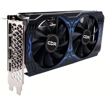  Видеокарта CBR RTX3050 8Gb (VGA-STX3050-8G-RTL-S4VO) GDDR6, 128bit, DP + HDMI 2.1 + DVI, 130W, Ret 