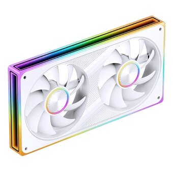  Вентилятор JONSBO ZE-240WR (2 in 1) 242х123х28мм Reverse (PWM, ARGB LED, 700-1800об/мин, белый) Retail 