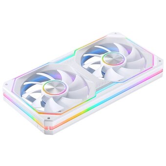  Вентилятор JONSBO XA-240W (2 in 1) 242х123х28мм (PWM, ARGB LED, 700-2400об/мин, белый) Retail 
