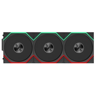  Комплект вентиляторов (3шт.) Lian Li Uni Fan TL Flex 120 / 12TL1F3B Black (G9F.12TL1F3B.R0) / 120x124x28мм (PWM, ARGB, 2600 об/мин (Max.), 33dBa) 