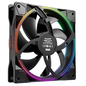  Вентилятор реверсный be quiet! Light Wings 140mm PWM Reverse (BL134) черный 