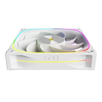  Вентилятор Geometric Future Squama Ultimate 3003RW-14 Reverse White (1F3003R114100) 140mm / ARGB, PWM, 140x140x30 mm, 800-2100 rpm, 95 cfm, 36 dBA 