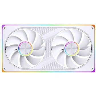  Вентилятор JONSBO ZE-240WR (2 in 1) 242х123х28мм Reverse (PWM, ARGB LED, 700-1800об/мин, белый) Retail 