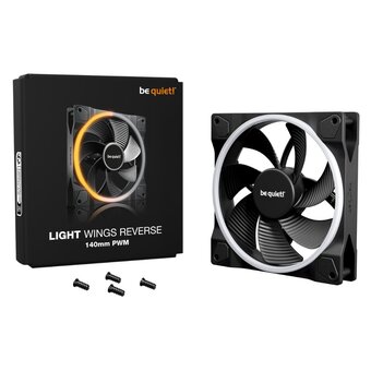  Вентилятор реверсный be quiet! Light Wings 140mm PWM Reverse (BL134) черный 