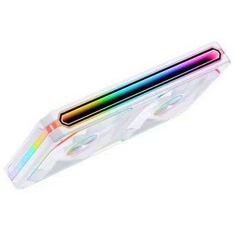  Вентилятор JONSBO XA-240W (2 in 1) 242х123х28мм (PWM, ARGB LED, 700-2400об/мин, белый) Retail 