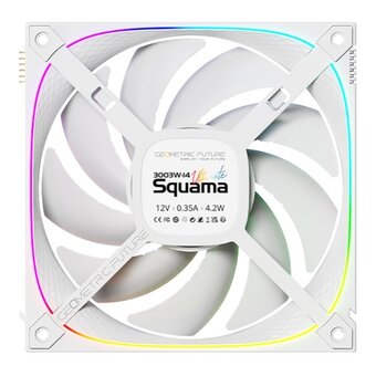  Комплект вентиляторов (3 шт.) Geometric Future Squama Ultimate 3003RW-14 Reverse White (1F3003R314100) 140mm / ARGB, PWM, 140x140x30 mm, 800-2100 rpm 