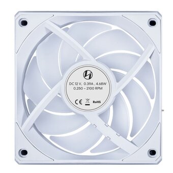  Комплект вентиляторов (3шт.) Lian Li Uni Fan CL Flex 120 / 12CL1F3W White (G9F.12CL1F3W.R0) / 120x124x28мм (PWM, ARGB, 2150 об/мин (Max.), 29.8dBa) 